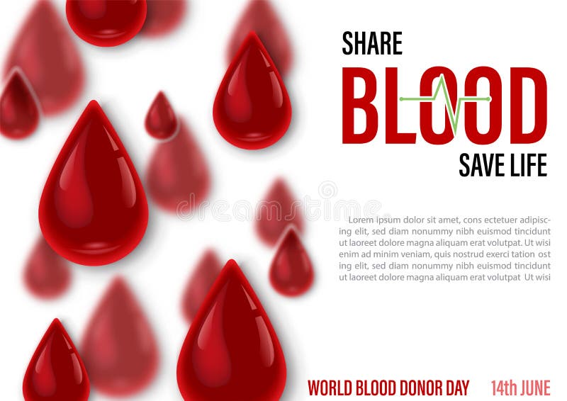 World Blood Donor Day Poster`s Campaign in Vector Design Stock Vector -  Illustration of flowing, hospital: 220212462