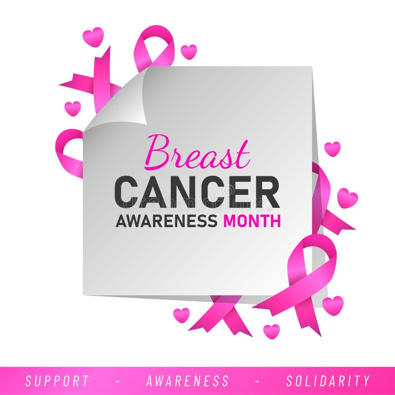World Breast Cancer Poster. Web Banner. Breast Cancer Awareness Pink ...