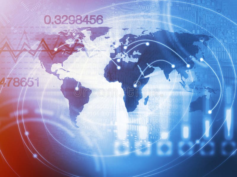 World Business Background Concept in Blue royalty free stock photo World Business Background Concept in Blue royalty free stock photo