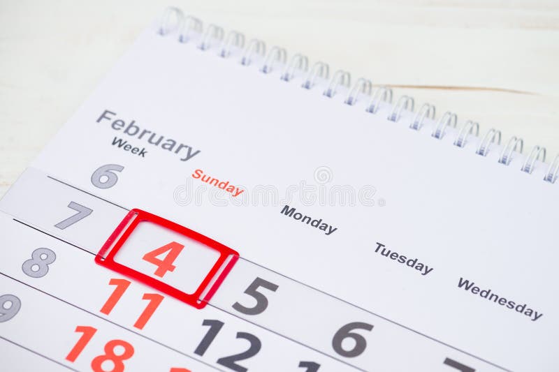 World Cancer Day. February 4 mark on the calendar royalty free stock photo World Cancer Day. February 4 mark on the calendar royalty free stock photo