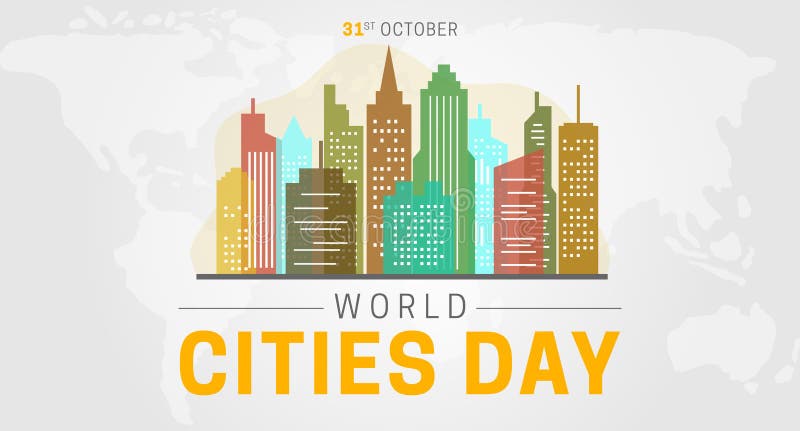 World Cities Day Background Illustration Stock Vector - Illustration of  banner, building: 197976919