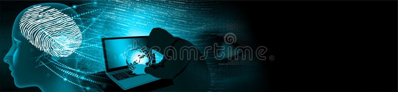 World cogs business concept cyber Security Data Protection Business Technology Privacy concept. artificial intelligence. screen monitor bytes binary code network futuristic abstract cyberspace modern technology background dark illustration graphic vector print lines digits detail data output.