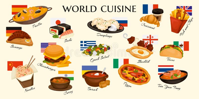 World Cuisine Dishes Set Stock Vector Illustration Of Cafe 251953252 world-cuisine-dishes-set-stock-vector-illustration-of-cafe-251953252