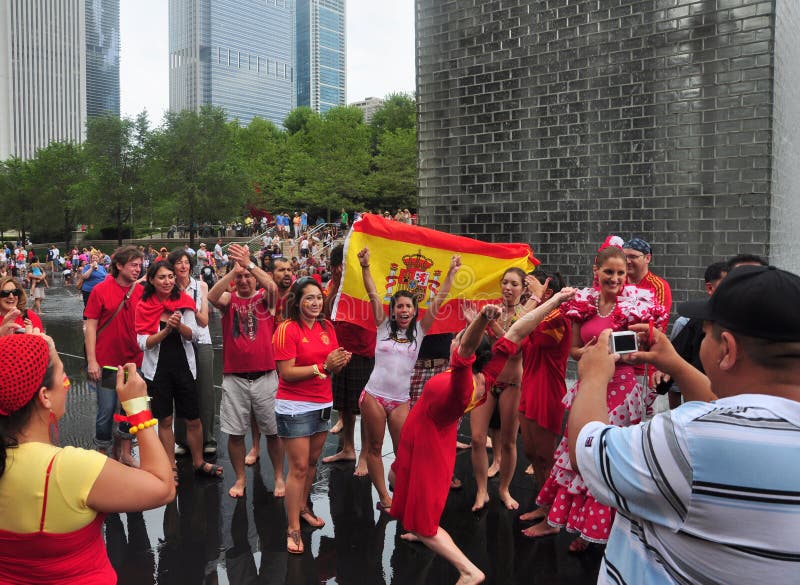 World Cup 2010 Celebration In Chicago Editorial Stock Photo Image