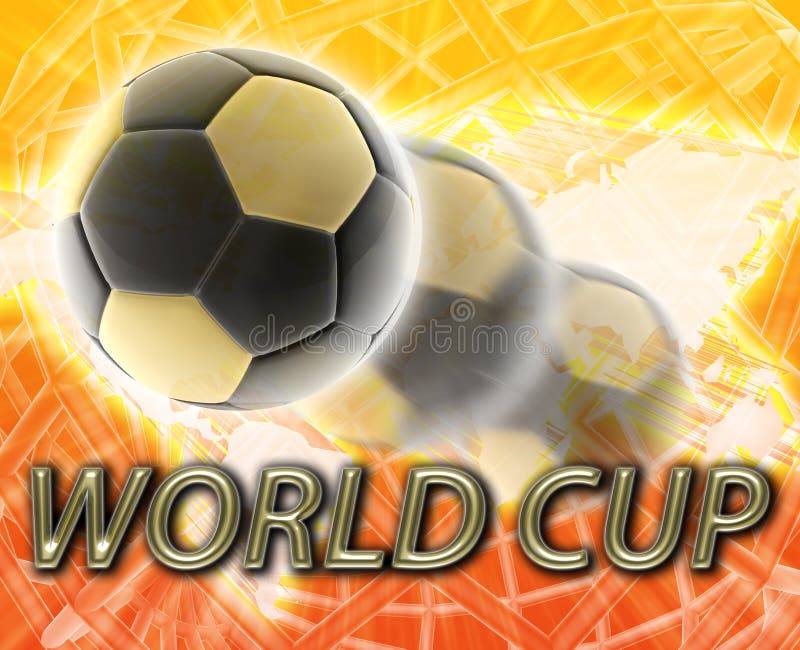 World cup football soccer editorial photography. Illustration of