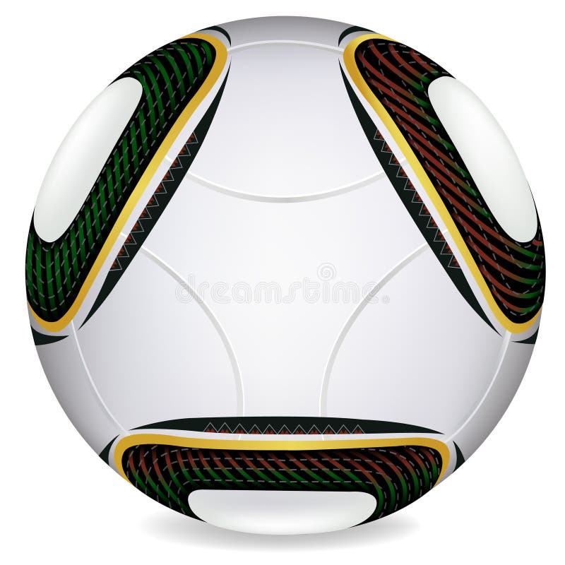 World Cup 2010 Jabulani Soccer Ball in Vector Editorial Image