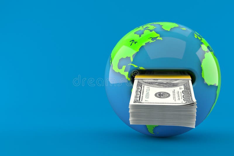 World debt concept vector illustration