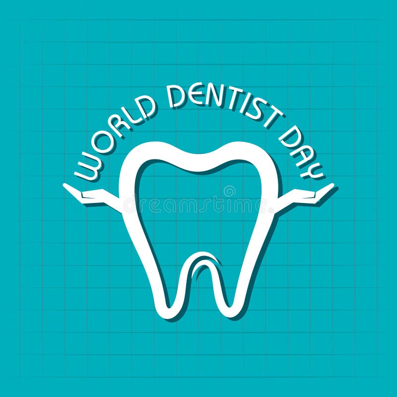 World Dentist Day Design, 6 March Stock Vector Illustration of banner