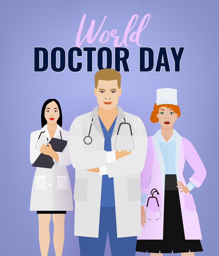 World doctor day stock vector. Illustration of card 111941105