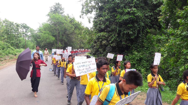 World Environment Day Celebrated by School Students. royalty free stock image World Environment Day Celebrated by School Students. royalty free stock image