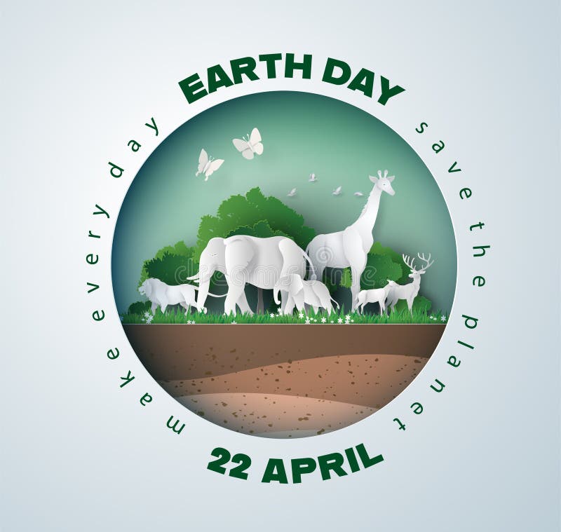 Earth day concept. royalty free illustration Earth day concept. royalty free illustration