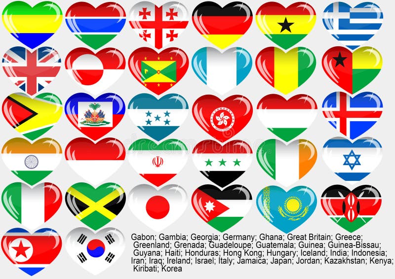 Drapeau_du_monde_EPS10 illustration stock