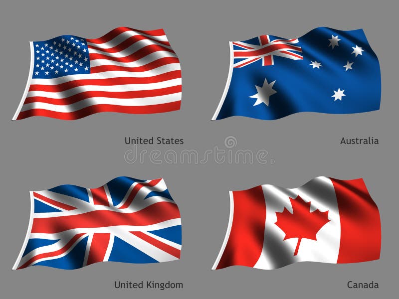 Maybe you would like to learn more about one of these? Usa Vs Australia Flag . World flag series stock illustration. Illustration of ...
