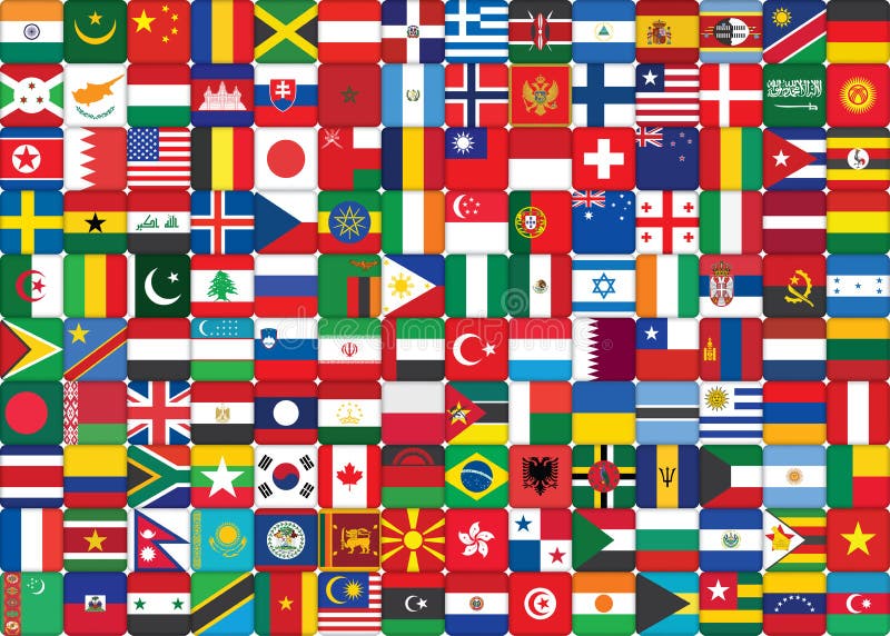 World flags background stock illustration. Illustration of background ...