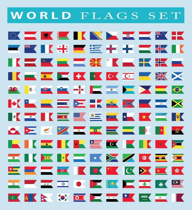 World Flags Icon Vector Illustration Stock Vector Illustration Of