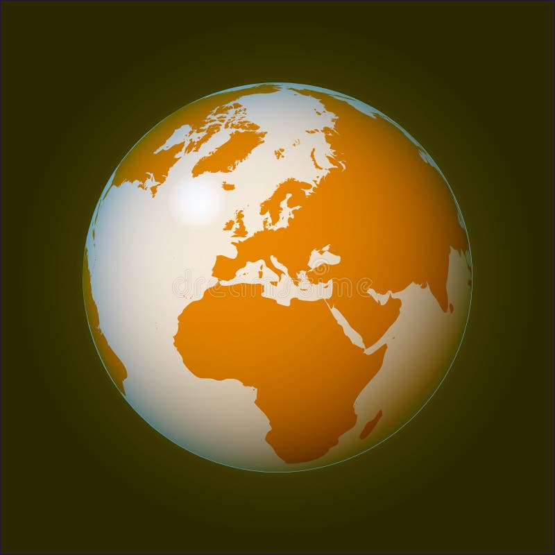 World globe (vector) vector illustration