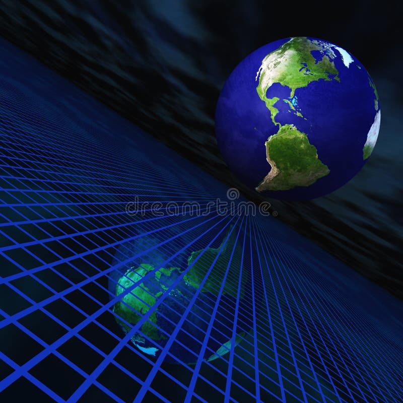 Grid World Map stock vector. Illustration of worldwide 5963319