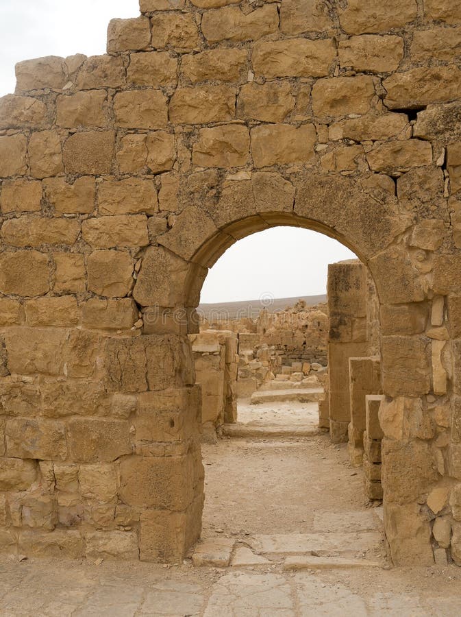 Shivta Archaeology Ruins In Israel Stock Photo - Image of ...