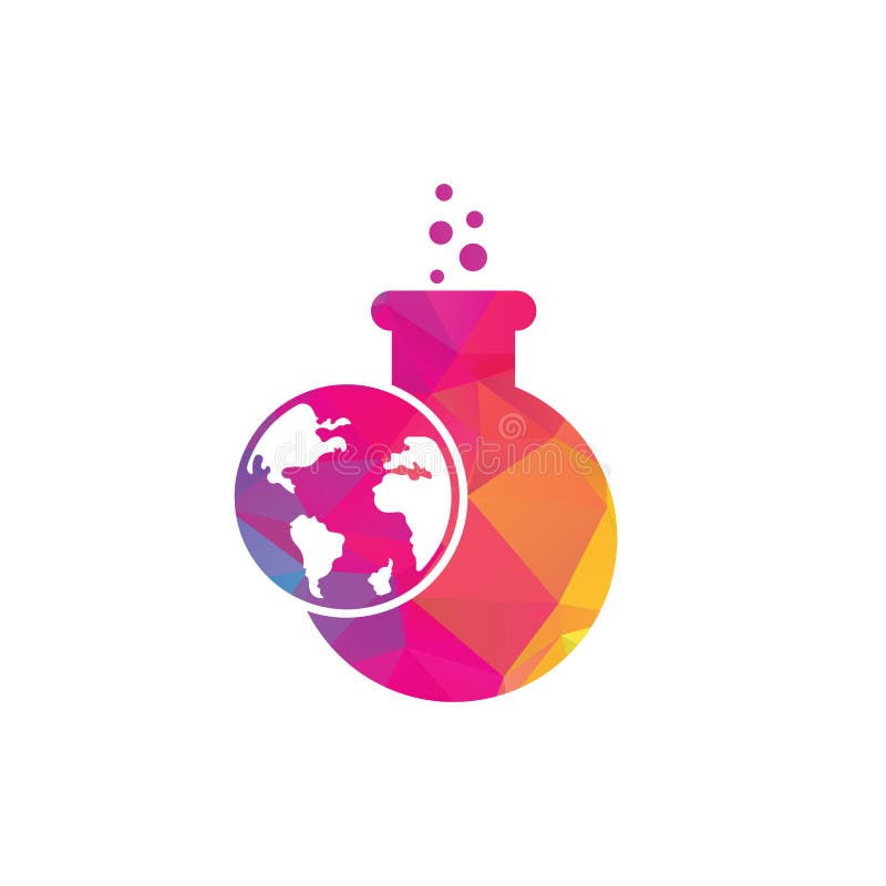 World Lab Logo Template Illustration. Stock Vector Illustration of