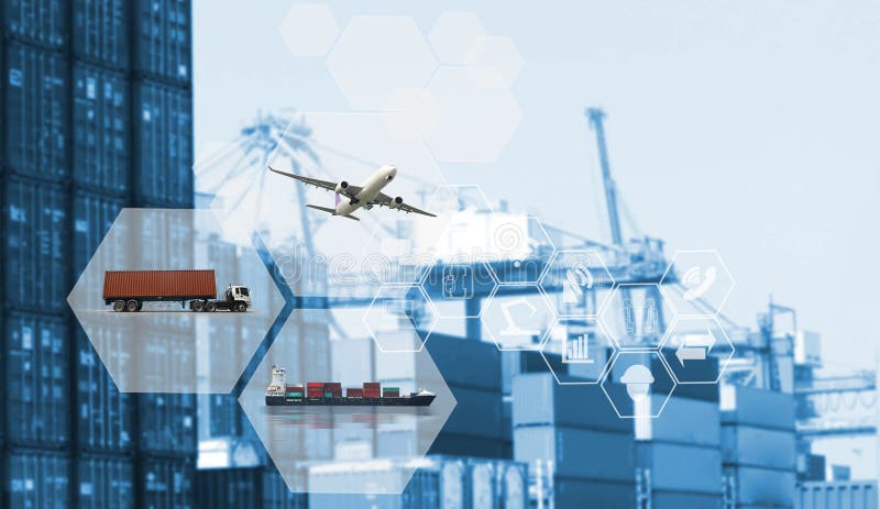 The world logistics there are world map with logistic network royalty free stock images.