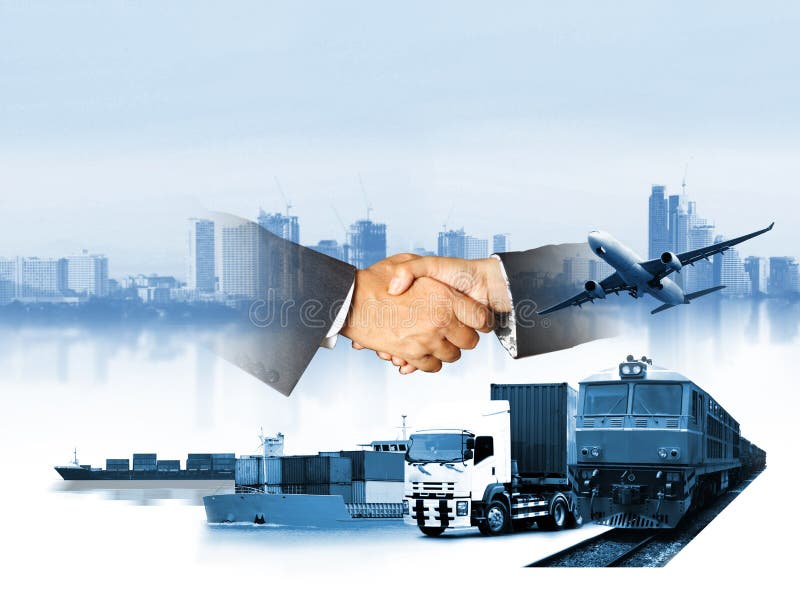 The World Logistics There are World Map with Logistic Network Stock