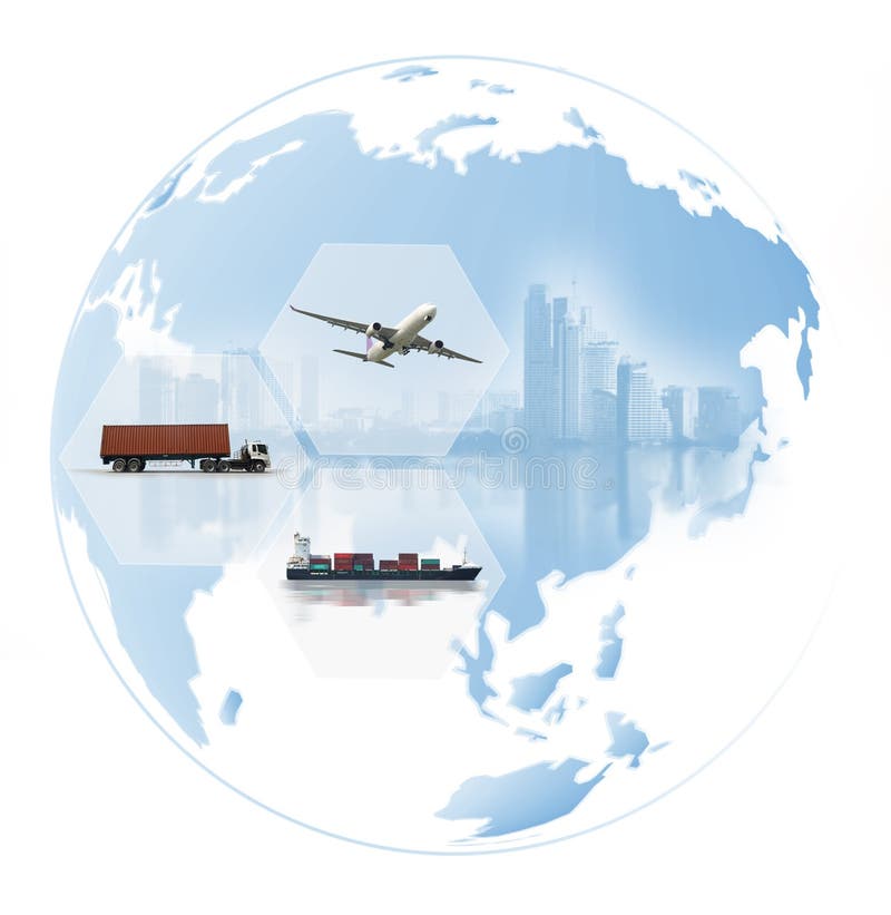 The world logistics there are world map with logistic network distribution royalty free stock photos.