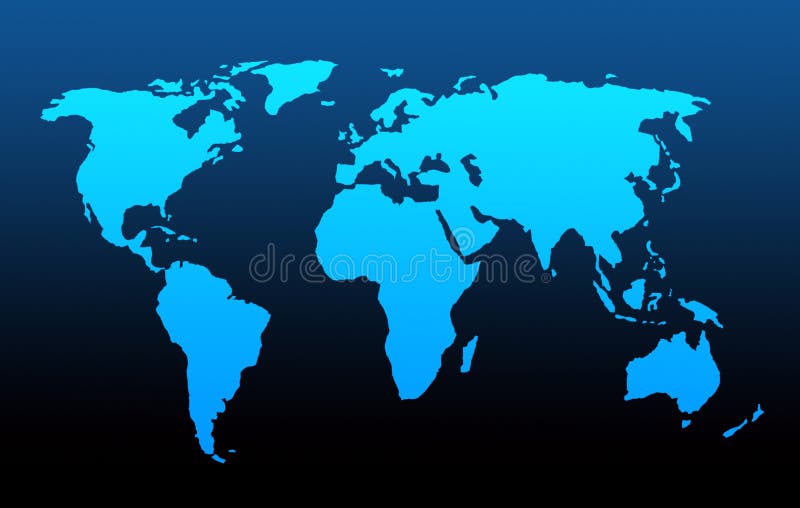 Illustrated image of world map