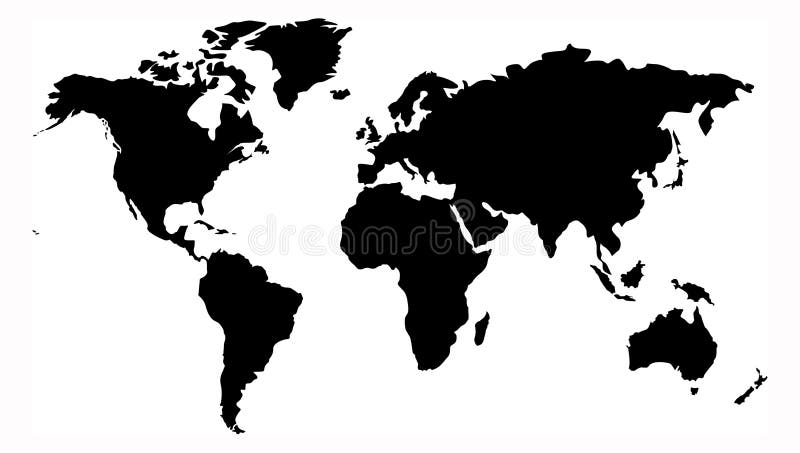 World map royalty free illustration
