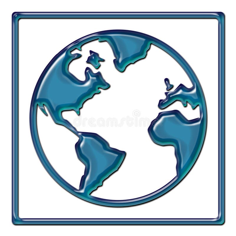 World Map Abstract Design stock illustration