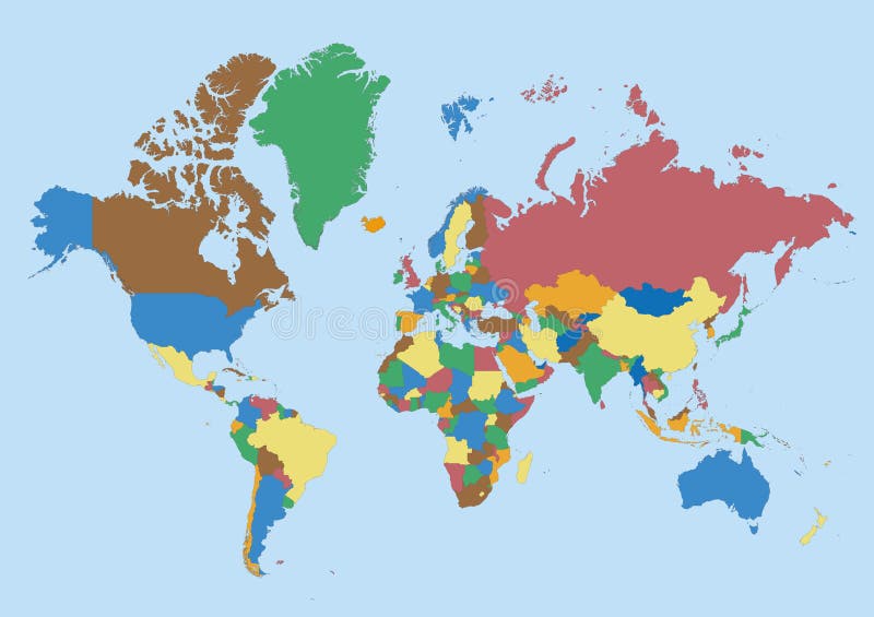 color blank world map with countries Blank World Map Stock Illustrations 12 476 Blank World Map Stock Illustrations Vectors Clipart Dreamstime color blank world map with countries