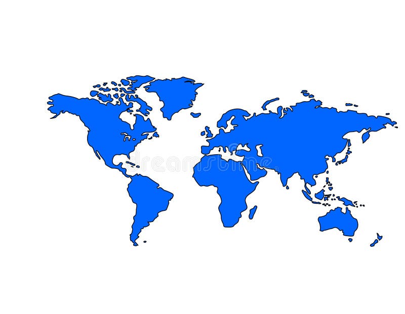 World Map (Blue)