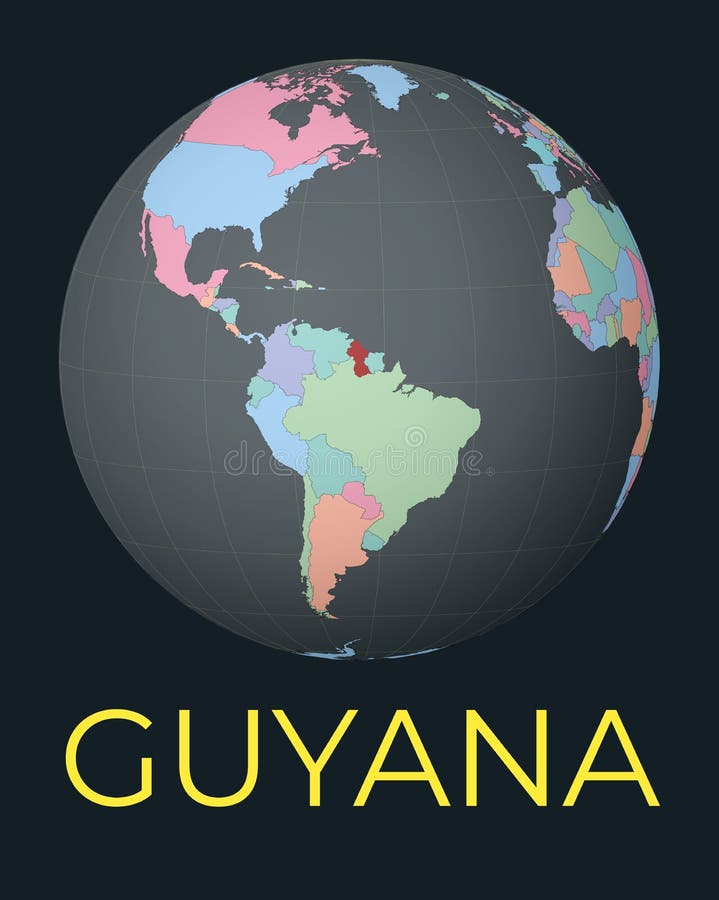 Guyana On World Map