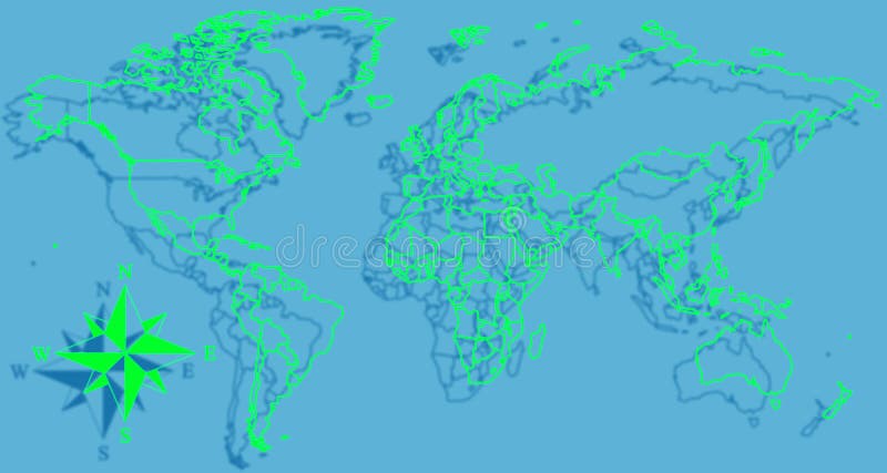 World map royalty free illustration