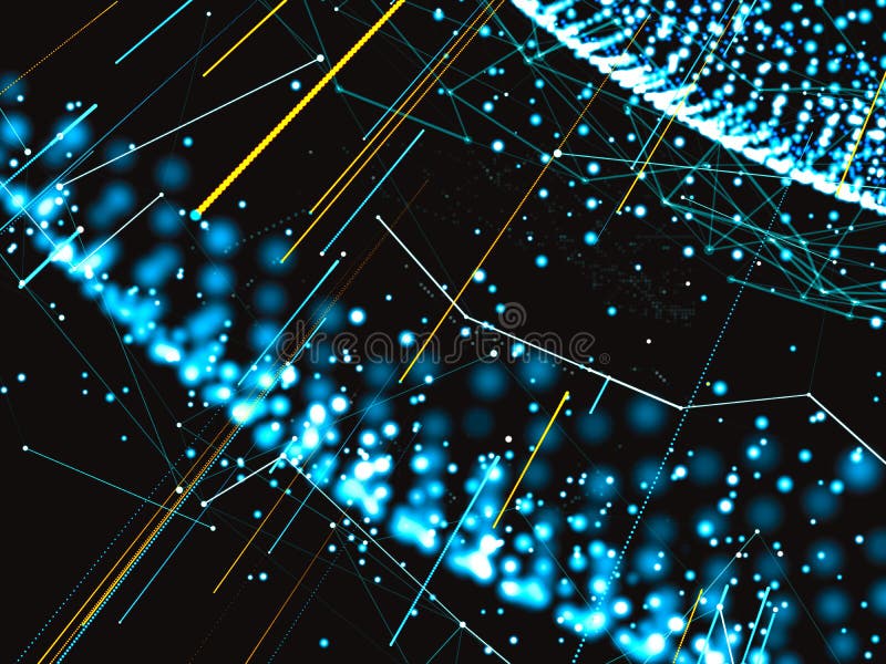 Abstract Representation of the Digital World Stock Illustration 