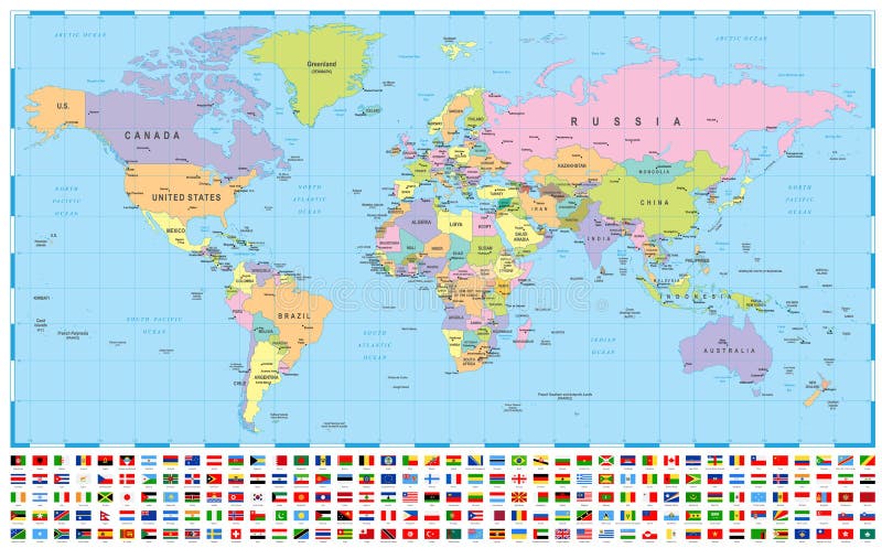 World Map Countries Stock Illustrations 32 446 World Map
