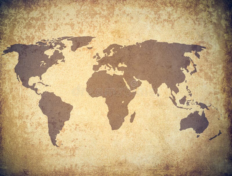 World map grunge