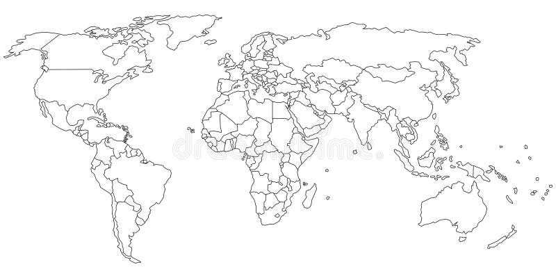 Map Outline World Stock Illustrations – 300,974 Map Outline World Stock  Illustrations, Vectors & Clipart - Dreamstime