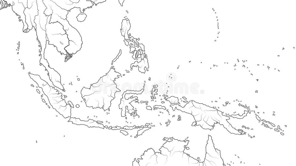 Southeast Asia Oceania Map Stock Illustrations – 542 Southeast Asia