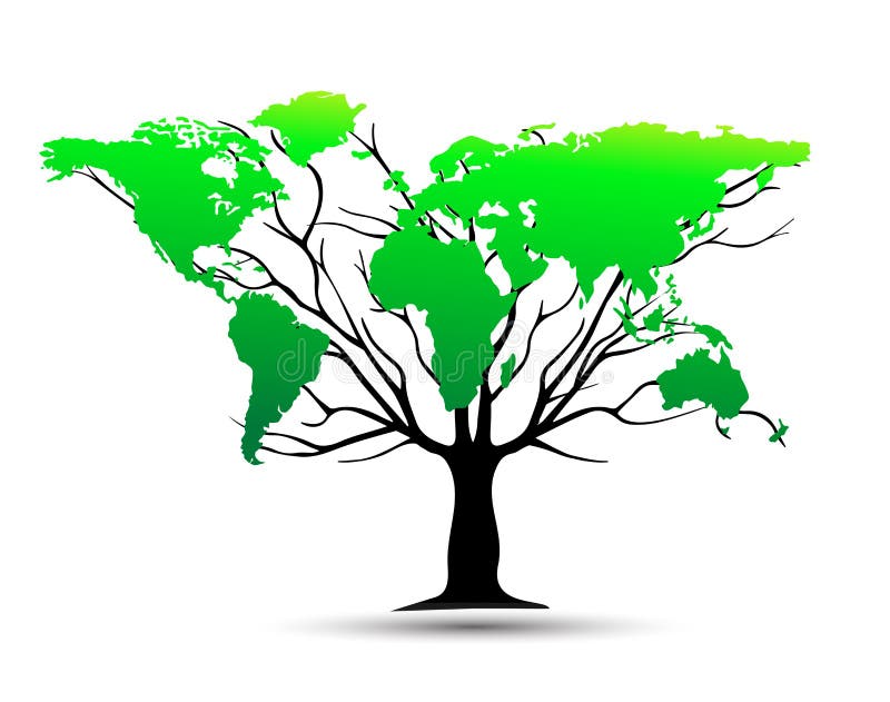 400  Map world tree Free Stock Photos StockFreeImages