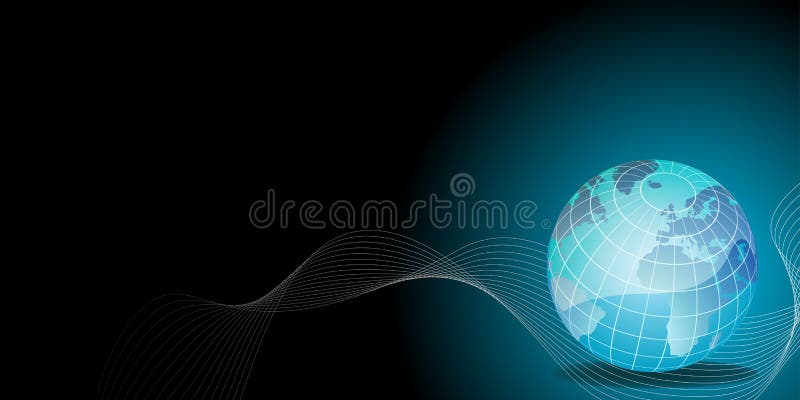 World map vector stock illustration