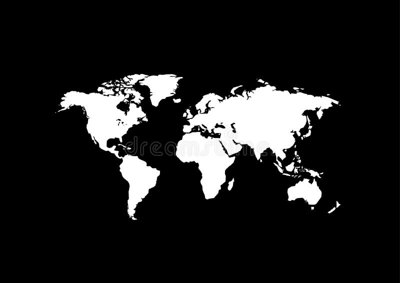 World Map Vector Illustration Stock Vector - Illustration of blue