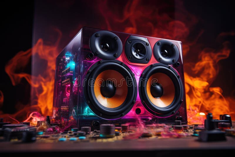 The World of Music a Harmonious Blend of Dj Consoles, Loudspeakers(05)