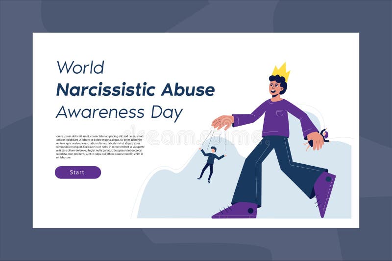 World Narcissistic Abuse Awareness Day. Stock Vector Illustration of