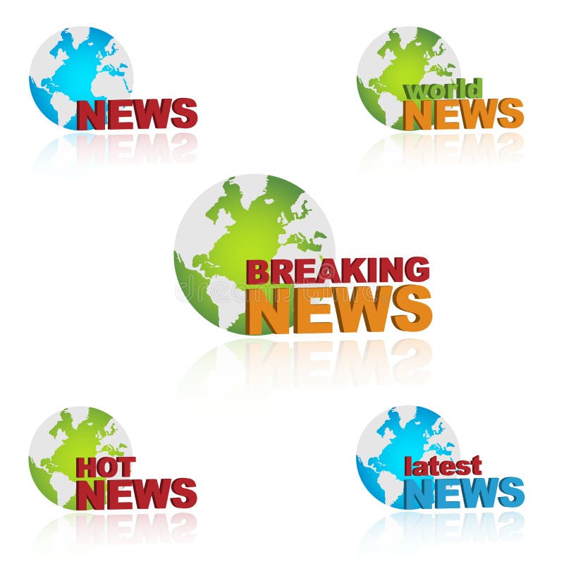 World news icons stock vector. Illustration of breaking 21760034
