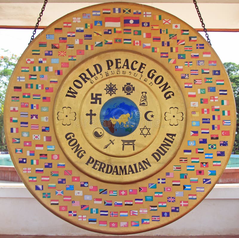 World Peace Gong In Vientiane Stock Image Image of laos, peace 57630439