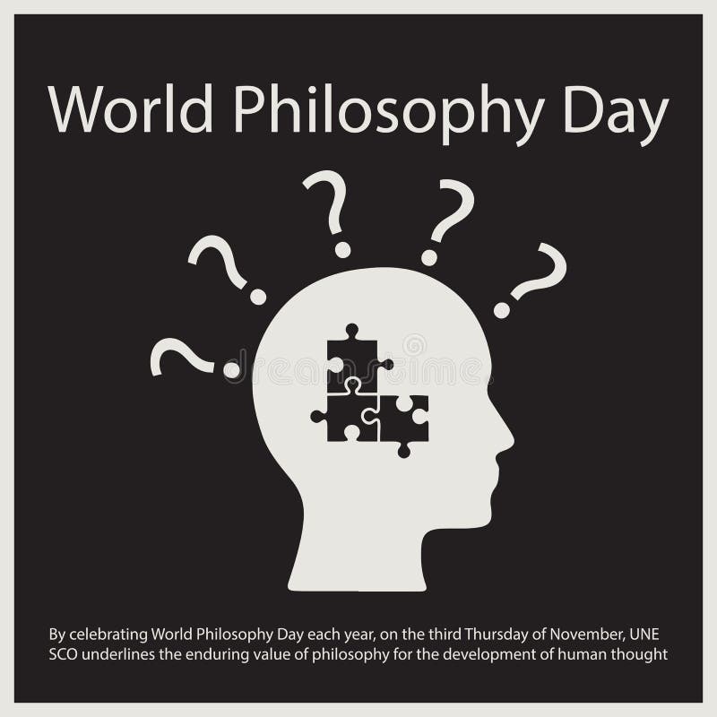World Philosophy Day vector illustration