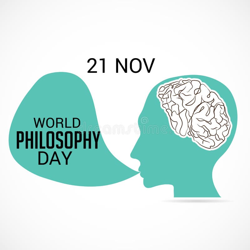 World Philosophy Day. royalty free illustration