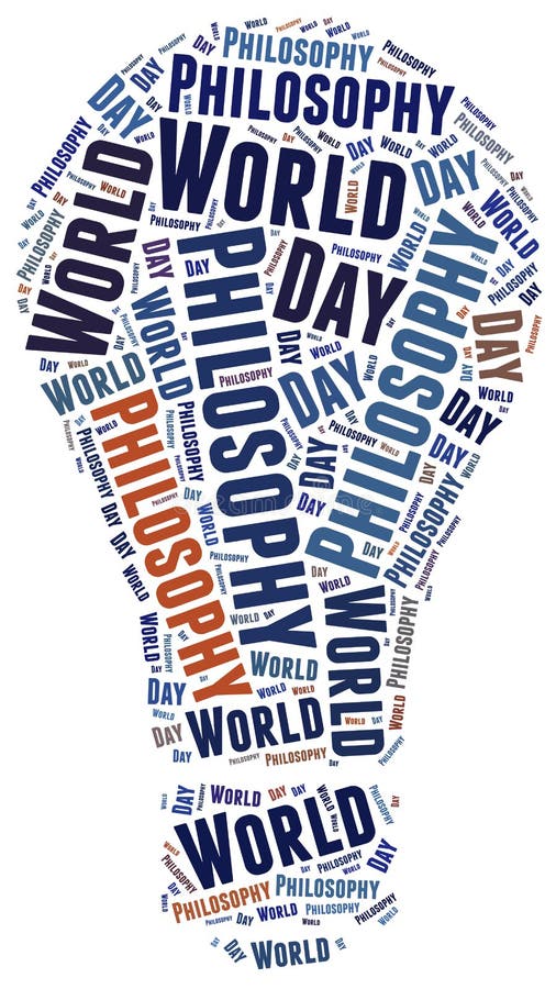 World philosophy day. stock illustration