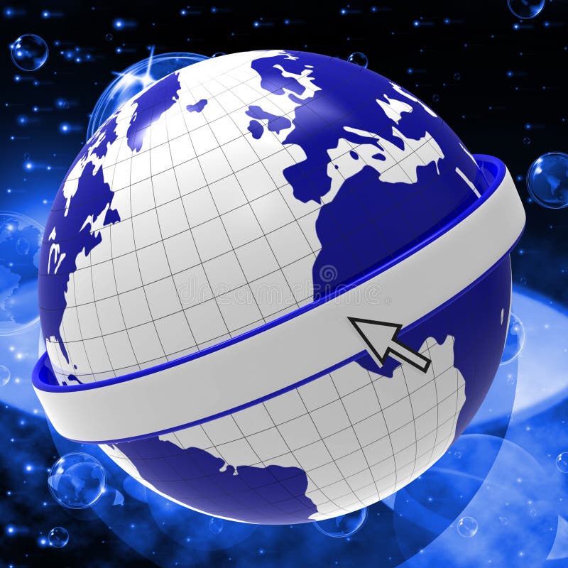 World Planets Indicates Empty Space and Blank Stock Illustration ...