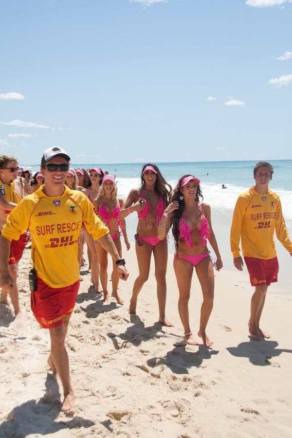 World Record Bikini Parade in Gold Coast Editorial Stock Photo Image